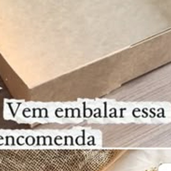 Embalagem artesanal de encomenda